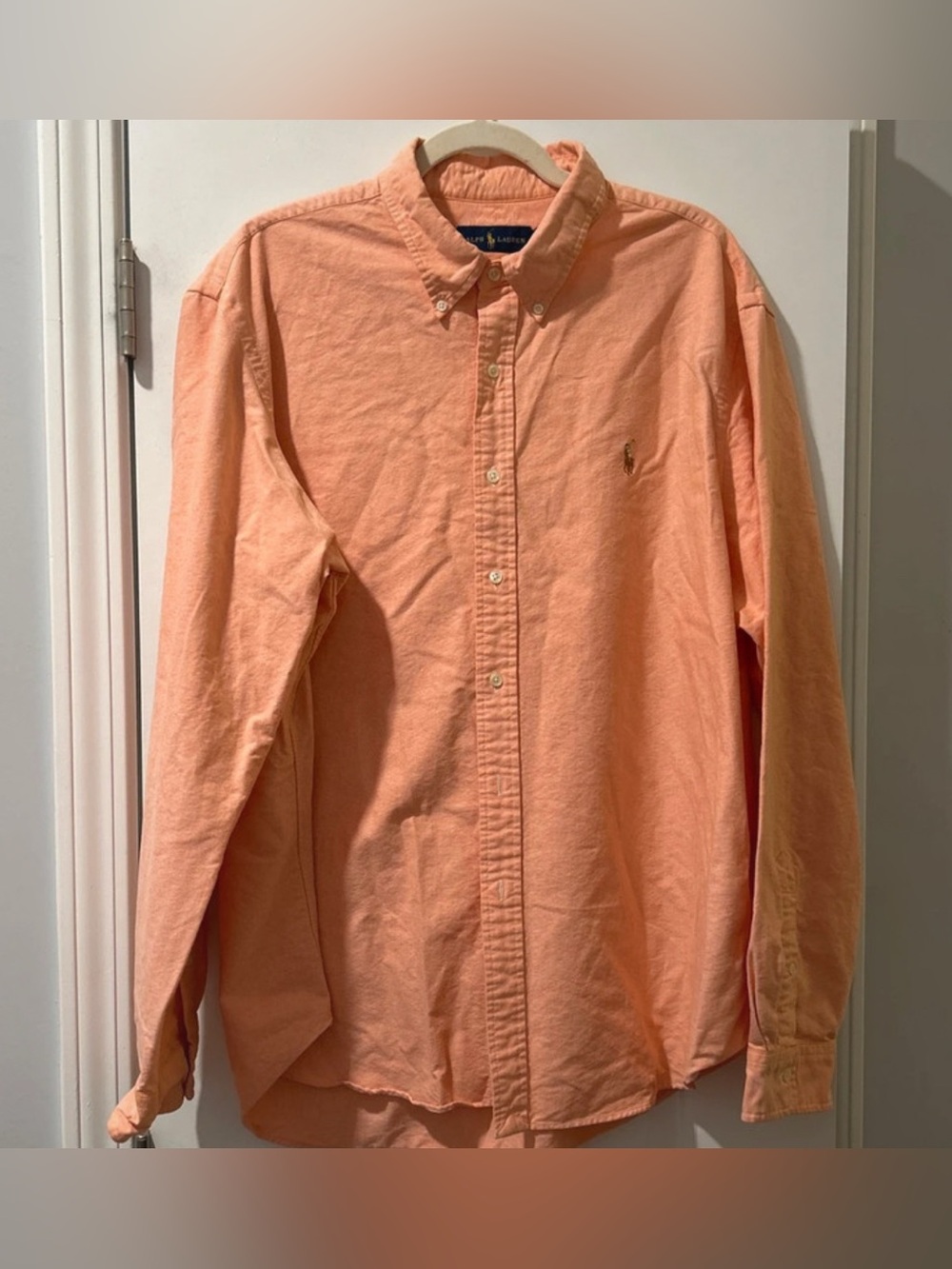 Ralph Lauren Men’s Button-Down Shirt - Peach Orange